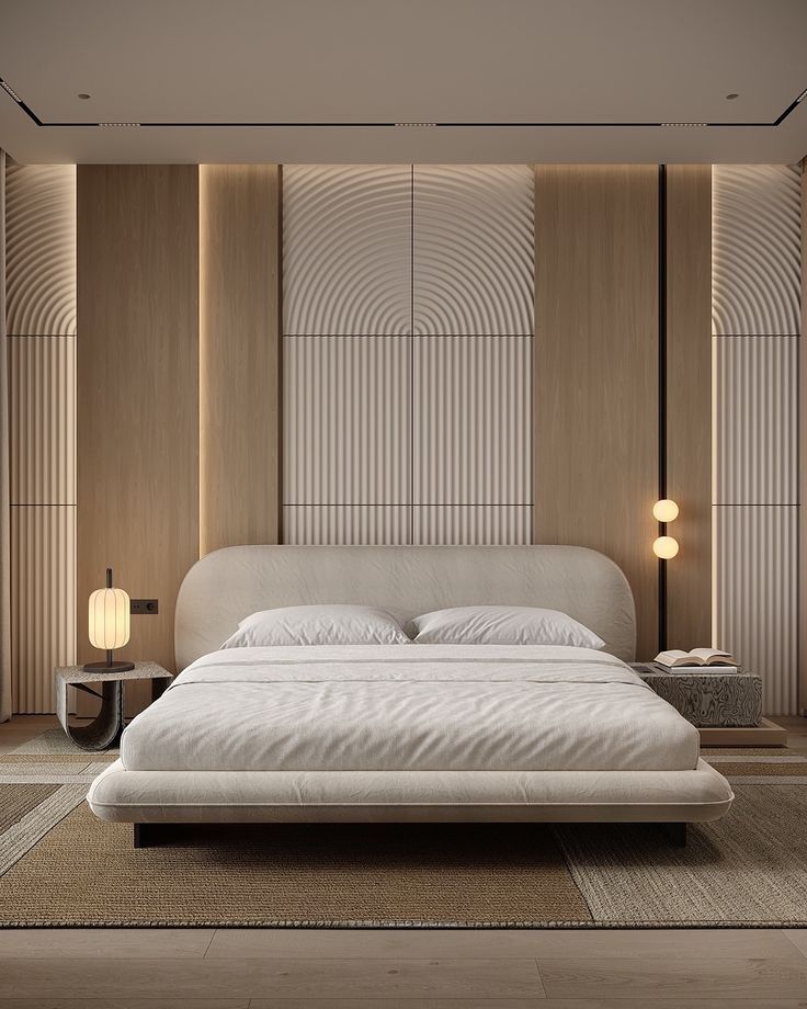 Luxury Master Bedroom Suite featuring Integrated Dressing Mirror & Floating Vanity #102